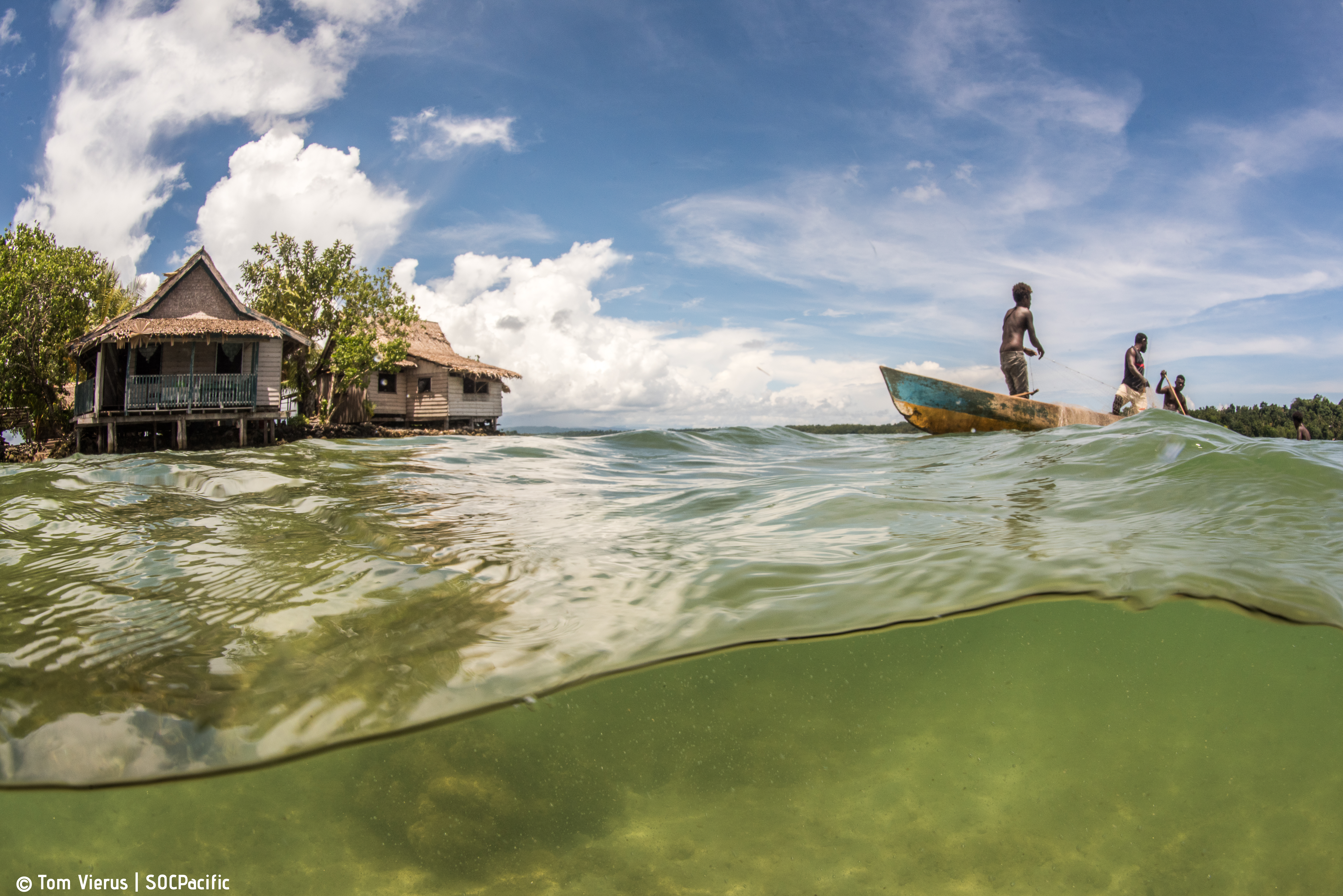 Fishermen in the Solomon Islands